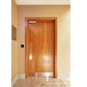 XZIC Hotel Room Fire Entrance Solid Wood HPL Door Hotel Project Solid Wood Fire Door